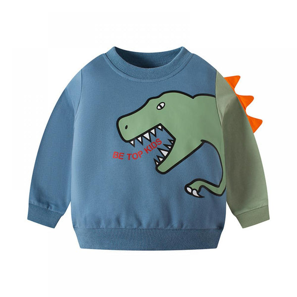 Pullover Boys Cotton Sweater Cartoon Stereoscopic Dinosaur Wholesale Boys Clothes