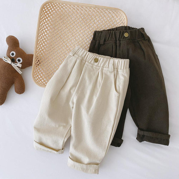 Boys Casual Pants Solid Color Trousers Boy Clothes Wholesale