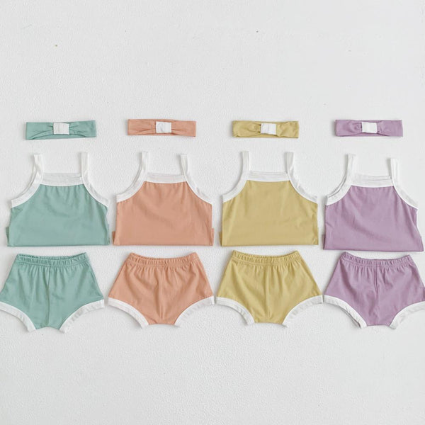 Summer Baby Camisole Set Wholesale Baby Clothes