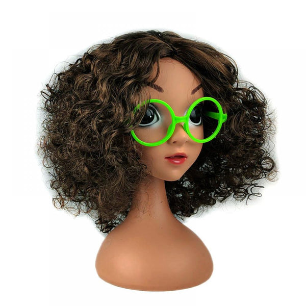 Encanto Wig with Glasses Headpiece Cosplay Mirabel Baby  Girls Accessories In Bulk