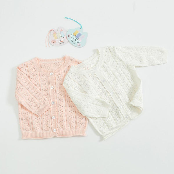 Spring And Summer Baby Girl Breathable Cotton Cardigan Sunscreen Shirt Jacket Wholesale Girl Clothes