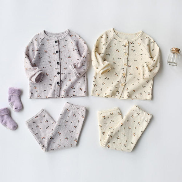 Children's Pajamas Cute Boys And Girls Baby Infant Underwear Set Winter Wholesale Kids Clothes