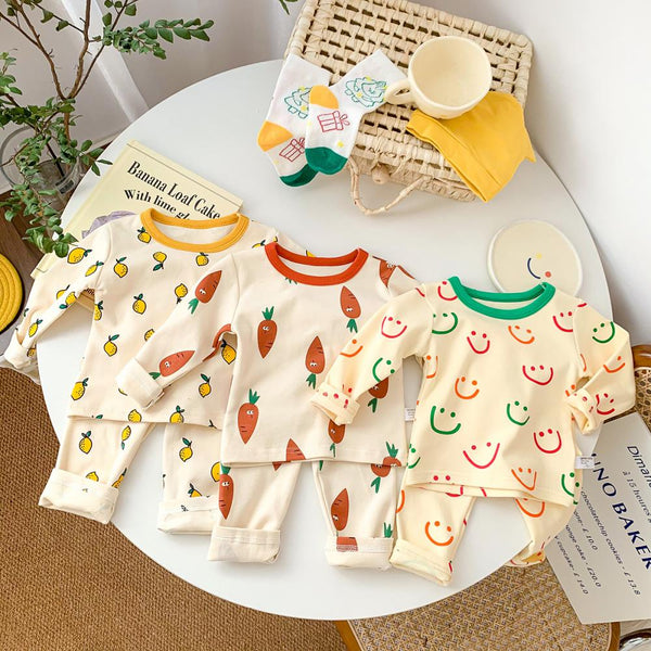 Autumn Unisex Baby Pajamas Set Wholesale Baby Clothes