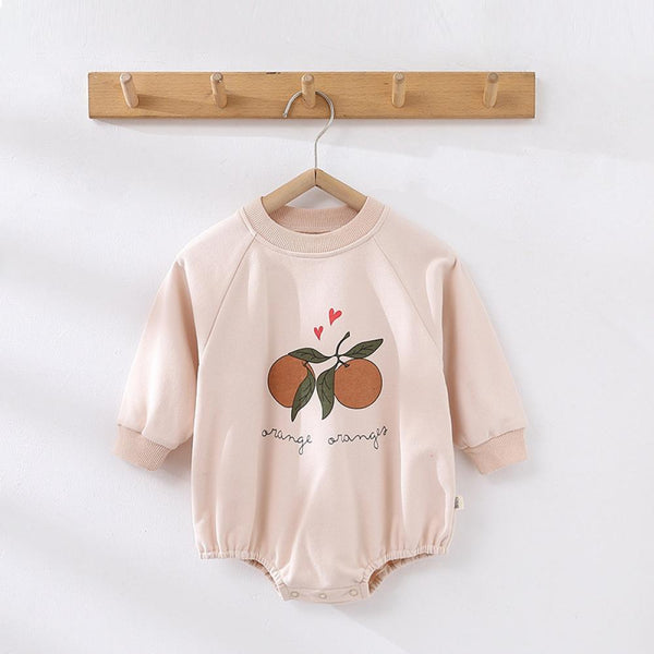 Baby Long Sleeve Romper Spring New Pullover Round Neck For Boys And Girls Cute Printed Baby Clothing Wholesale