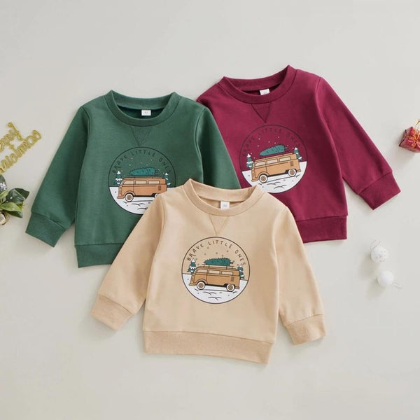 Autumn Baby Boys And Girls Christmas Top Wholesale Baby Clothes