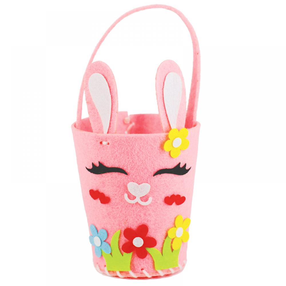 New Easter Non-woven Handbag Egg Rabbit Non-woven Bag Children's Creative Handmade DIY Material Bag Accessories Wholesale