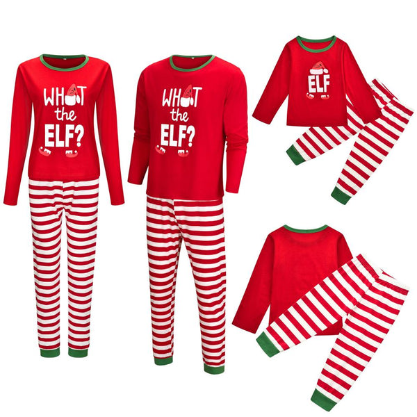 Autumn Winter Pajamas Christmas Print Parent-child Suit Wholesale