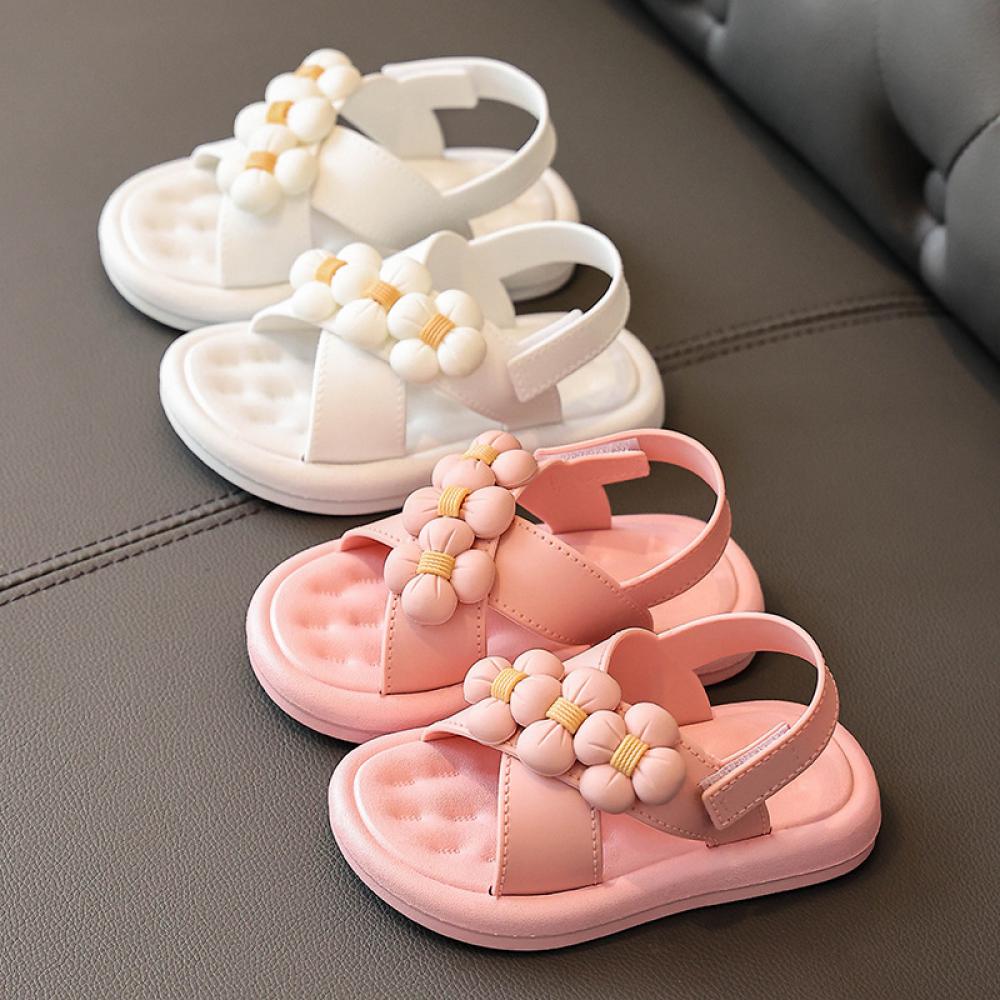 2-9Y Toddler Girls Sandals Summer Soft Bottom Non-slip Beach Shoes Wholesale Girls Shoes