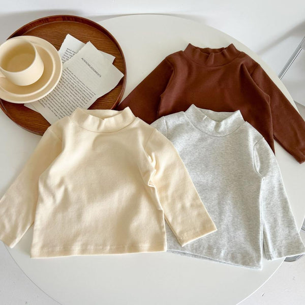 Unisex Newborn Baby Solid Spring Autumn Top Babywear Wholesale