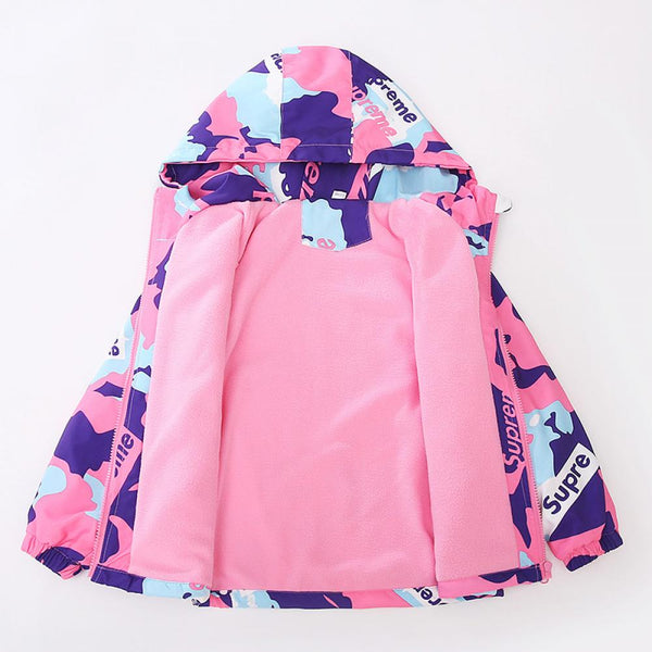Toddler Girls Fleece Fall and Winter Jacket Wholesale Girls Coat