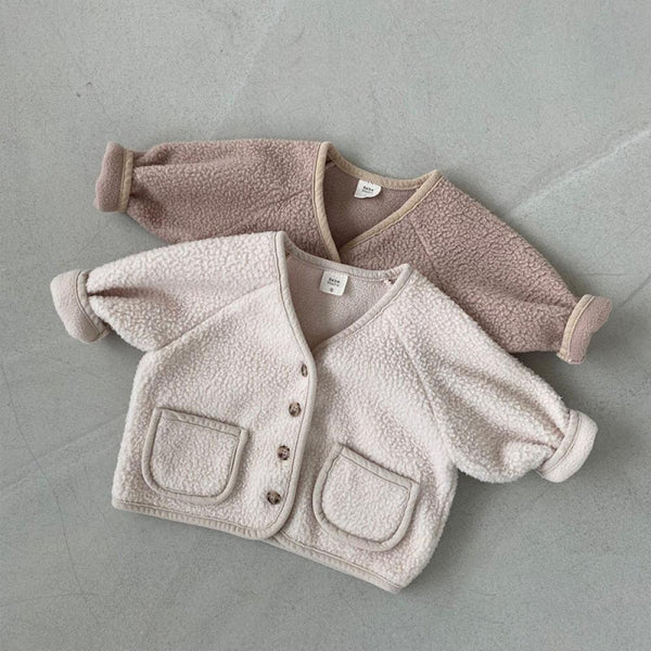Autumn and Winter Baby Boys and Girls Warm Cardigan Outside Baby Fleece Jacket Wholesale Baby Clothes