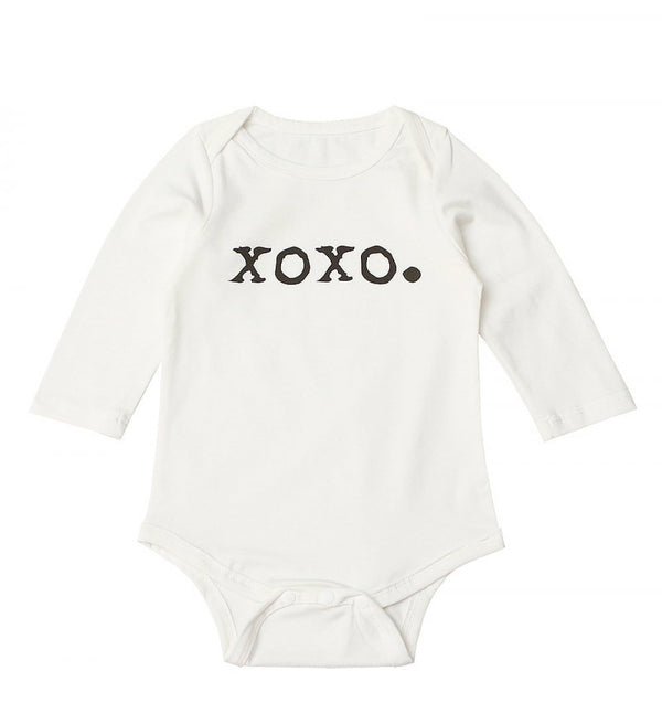 Newborn Baby Boys Letter Romper Spring and Autumn Where To Buy Baby Clothes In Bulk