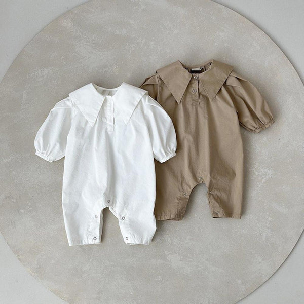Newborn Clothes Baby Autumn Shirt Collar Romper Wholesale Baby Clothes