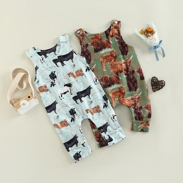 Baby Animal Print Jumpsuit Wholesale Baby Clothes