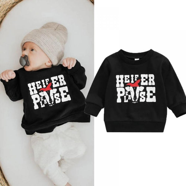 Autumn Baby Letter Print Sweater Wholesale
