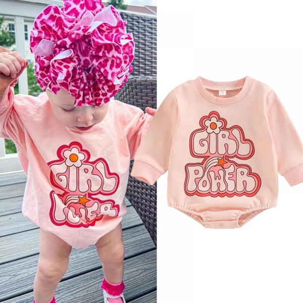 Christmas Baby Girls Letter Print Romper Wholesale Girls Clothes