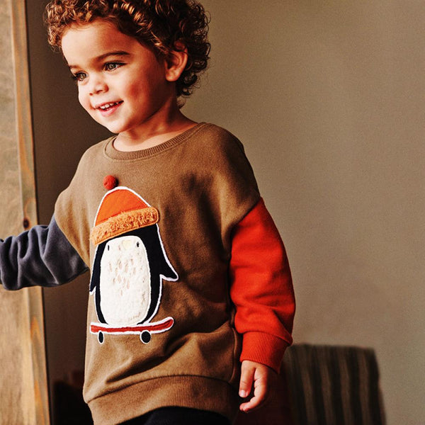 Toddler Boy New Autumn Long-sleeve Embroidery Top Wholesale Boys Clothes