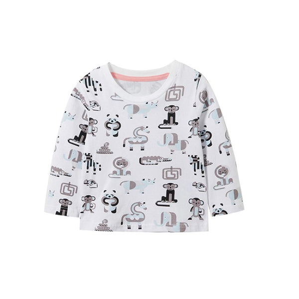 Boys Long Sleeve T-Shirt Autumn Tops Kids T-Shirt Wholesale Boy Clothing