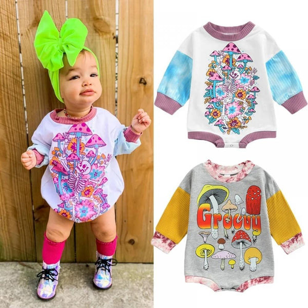 Autumn Baby Girl Romper Printed Halloween Romper Wholesale Baby Children Clothes