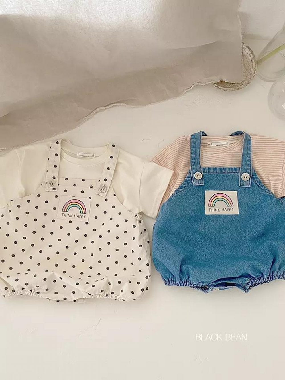 0~2Y Children's Denim Suspender Bag Fart Clothes 2022 Summer New Products Romper Girls Suspender Bag Fart Pants Baby Rompers Wholesale Baby Clothes