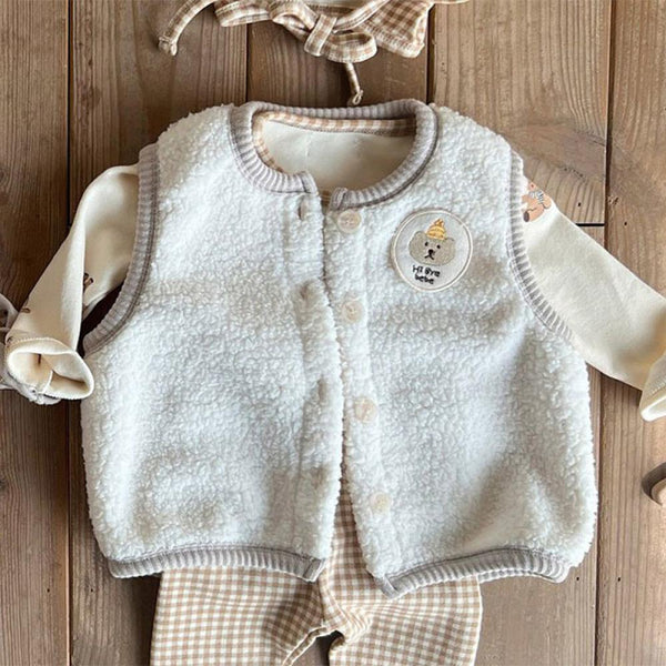 Winter Baby Cute Sherpa Vest Wholesale Baby Clothes Suppliers