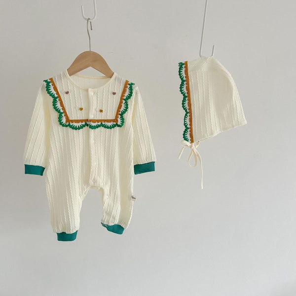 Autumn Baby Girl Western Style Romper Wholesale Baby Clothes