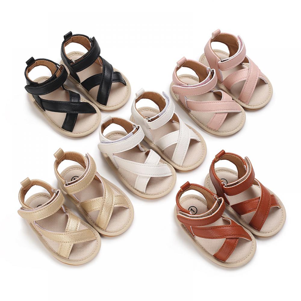 Newborn Baby Girls Sandals Summer Soft Sole Shoes Wholesale Girls Shoes