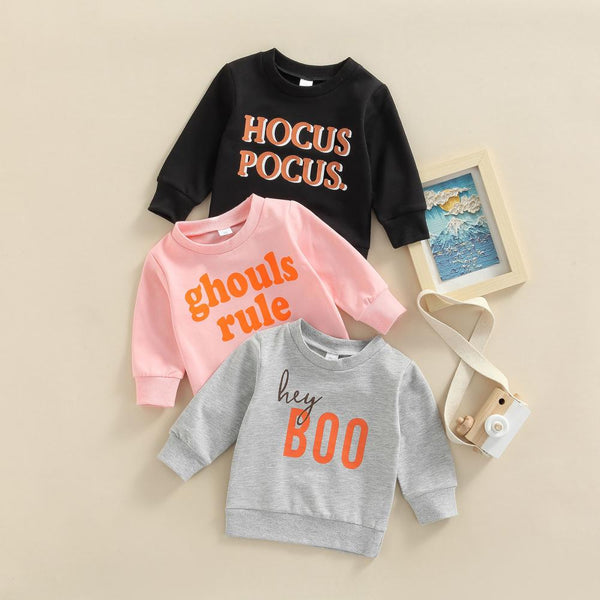 Autumn Boys and Girls Letter Print Casual Sweatshirt Wholesale Baby Children Clothes