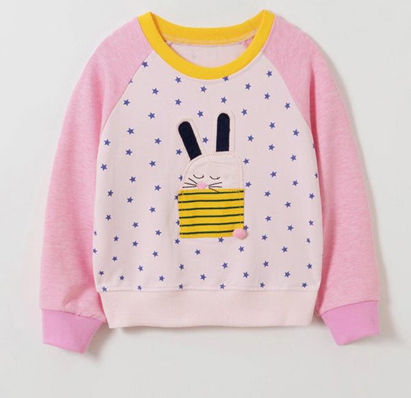 Spring And Autumn Toddler Girl Sweater Long Sleeve Pullover Sweater Wholesale Girl Clothing