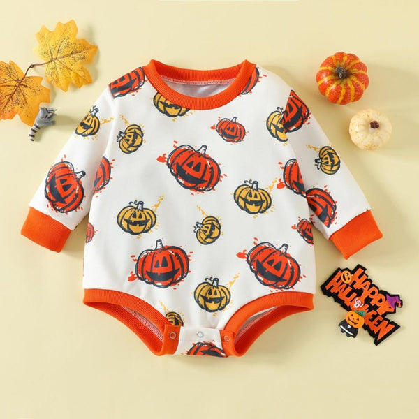 Baby Onesie Long Sleeve Halloween Triangle Romper Wholesale Baby Children Clothes