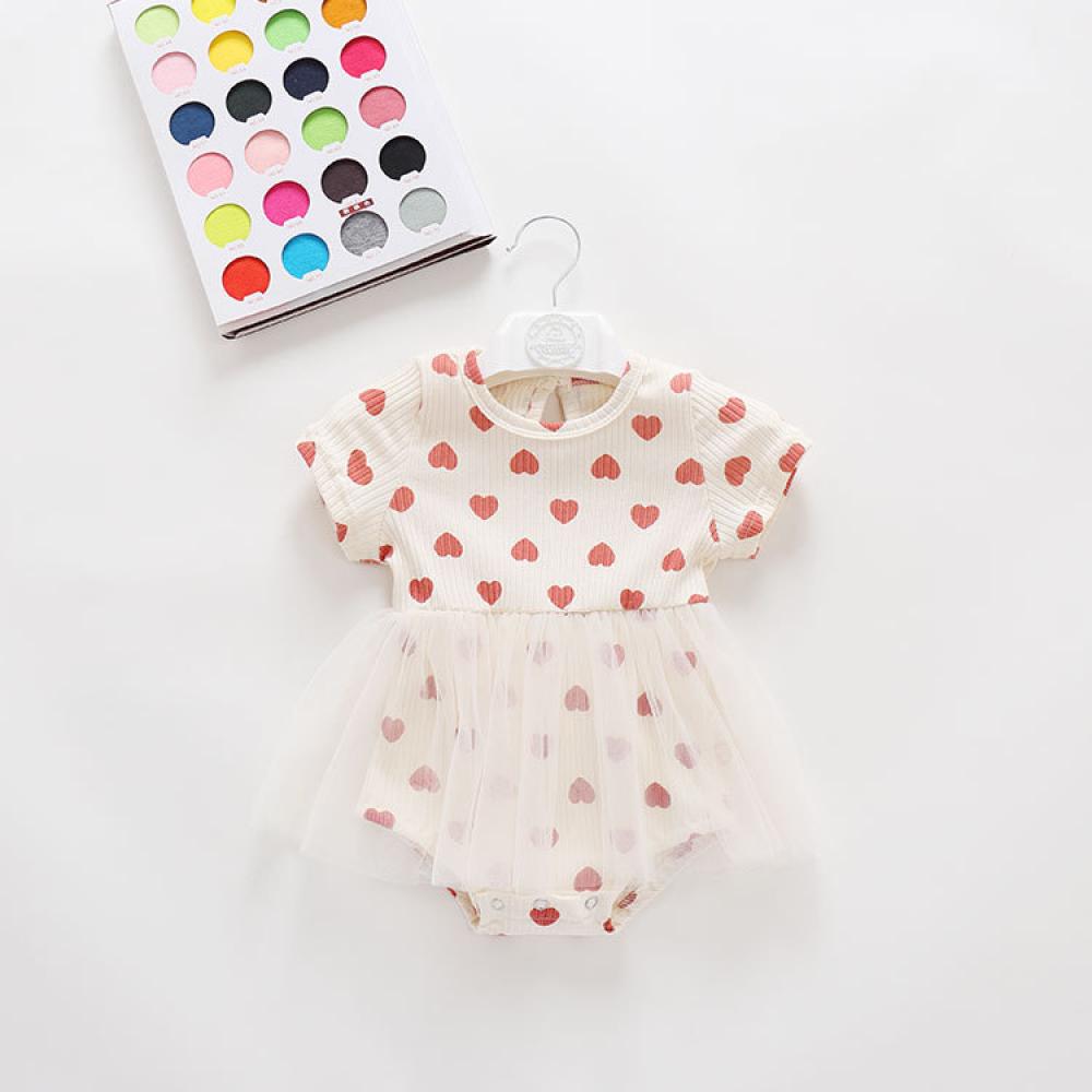 New Summer Clothes Girls Baby Love Rompers Wholesale Baby Clothes