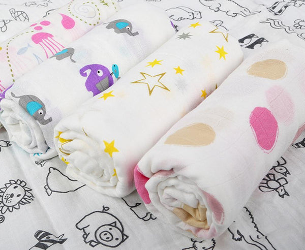 Bamboo Cotton Gauze Wrap Two Layer Summer Thin Newborn Blanket Wholesale Baby Blankets