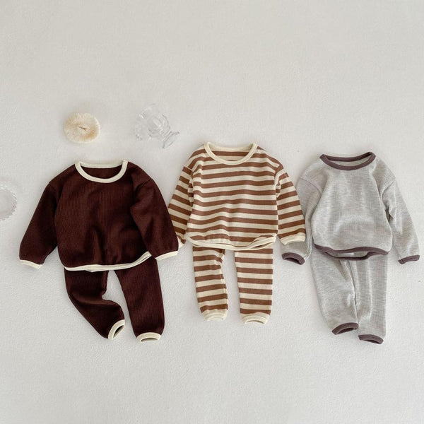 Spring and Autumn Boys and Girls Baby Long Sleeve Top + Pants Suit Wholesale Baby Clothes