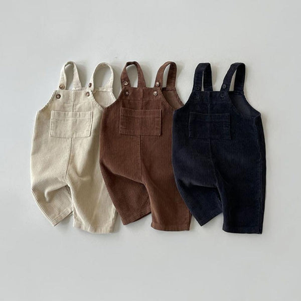 Autumn Unisex Baby Corduroy Casual Overalls Wholesale Baby Clothes Suppliers
