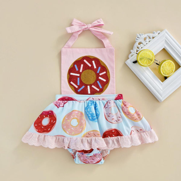 Summer Baby Girl Cute Print Baby Carrier One-piece Romper Wholesale Baby Clothes