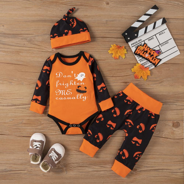 Baby Clothes Halloween Romper Newborn Three-piece Set Wholesale