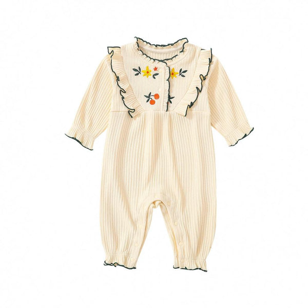 Newborn Baby Girls Embroidered Romper Baby Clothes Wholesale Bulk