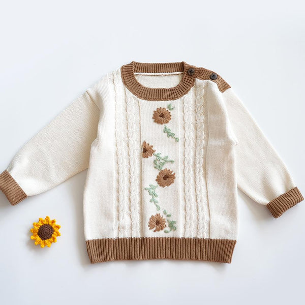 Western-style Autumn/Winter Girls Knit Sweater Wholesale Girls Clothes