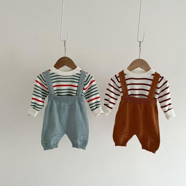 Baby Knitted Overalls Baby Jacquard Romper Wholesale