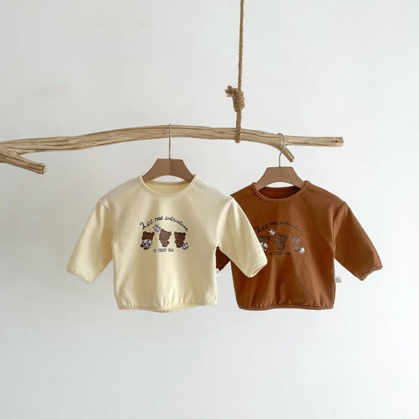 Spring And Autumn Clothes Solid Color Baby Long Sleeve Cotton T-shirt Boys And Girls Base Shirt Wholesale