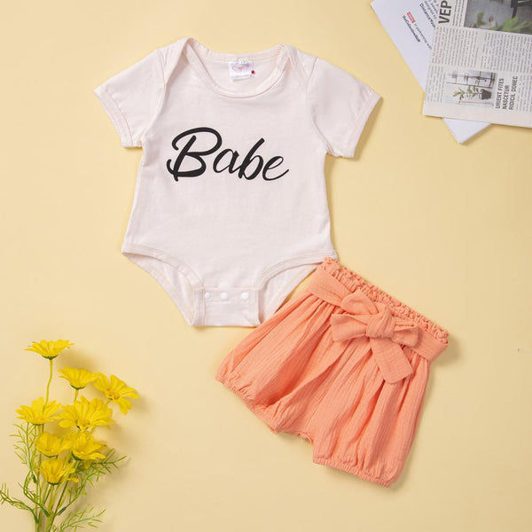 Newborn Baby Girls Romper And Shorts Set Where To Buy Baby Clothes In Bulk