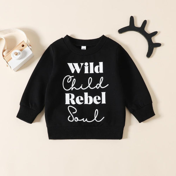 Autumn Baby Letter Print Top Wholesale Baby Clothes Suppliers
