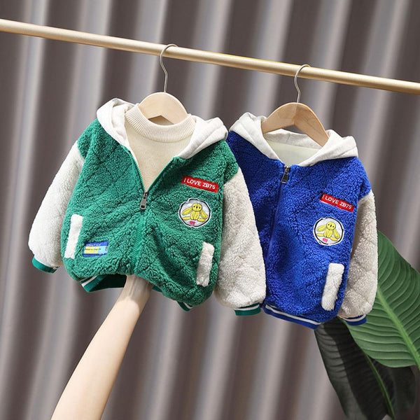 Autumn/Winter Little Boys Lamb Wool Quilted Coat Wholesale Boys Clothes