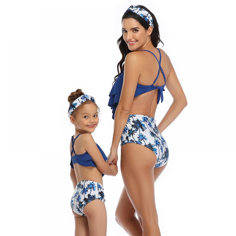 2022 New Fashion Swimwear European And American New Parent-child Swimsuits Wholesale Swimwear