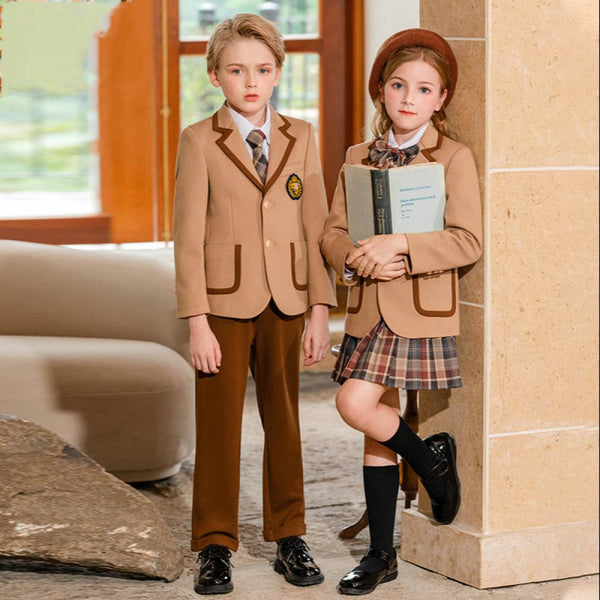 School Uniform Children's British Style Sub Suit Dress JK Boys School Uniform