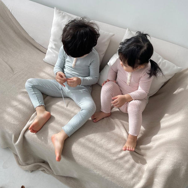 Children's Pajamas Spring Baby Long Sleeve Pants Pajamas Set Wholesale Kids Clothes