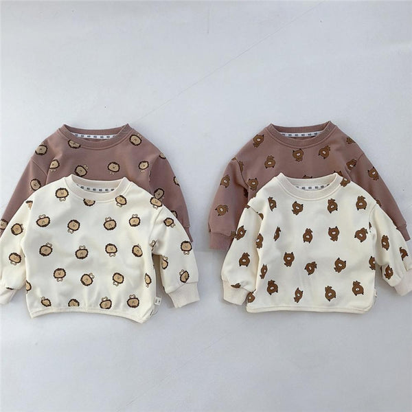 Baby Autumn Clothes Boys and Girls Baby Print Sweatshirt Autumn Tops Wholesale