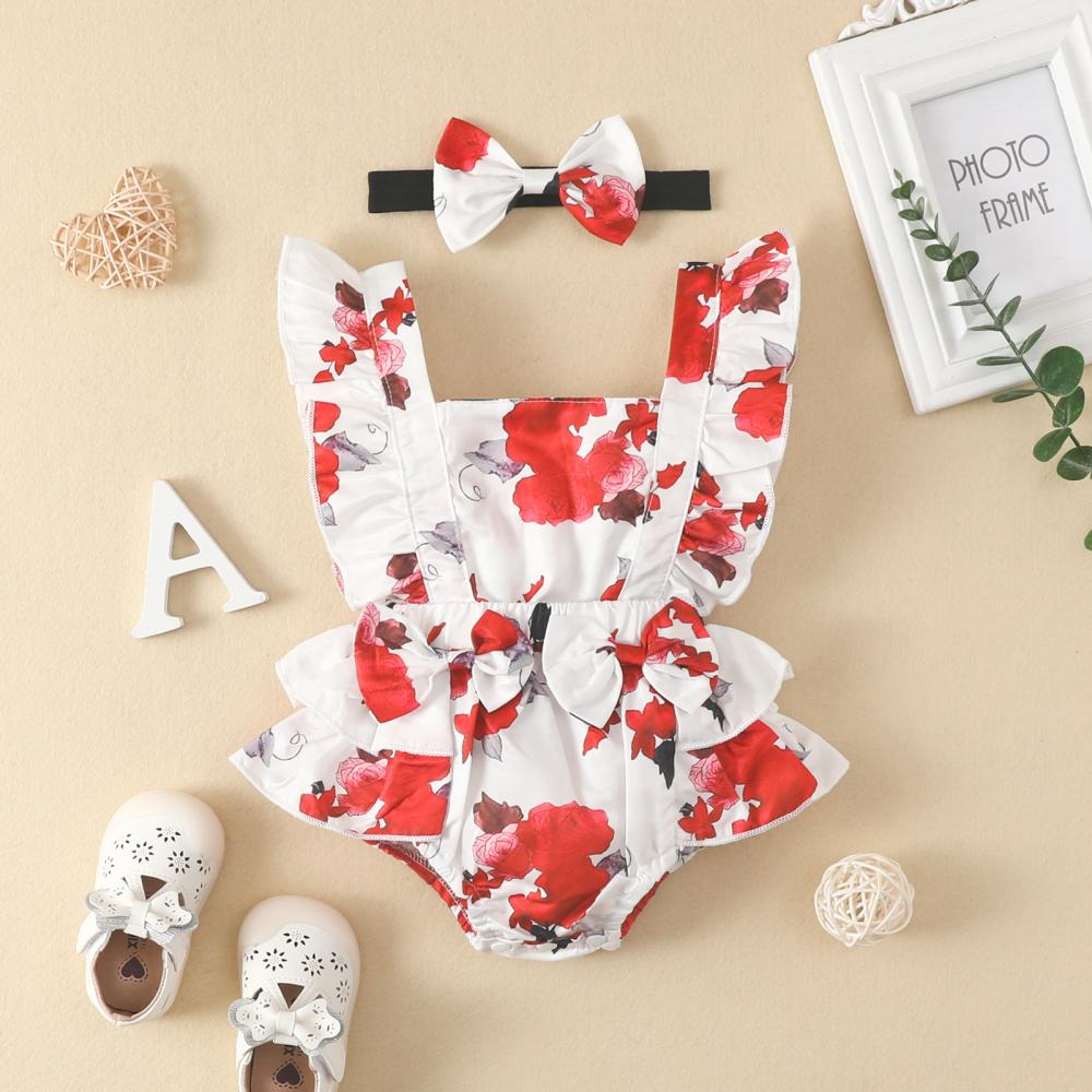 Baby Girls Romper Summer Floral Lace Leisure Jumpsuit Where To Buy Baby Clothes In Bulk