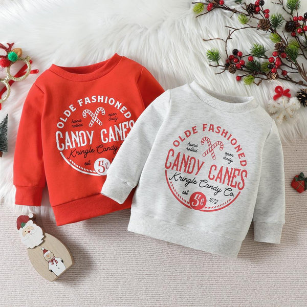 Unisex Baby Christmas Letter Print Sweater Wholesale Baby Children Clothes