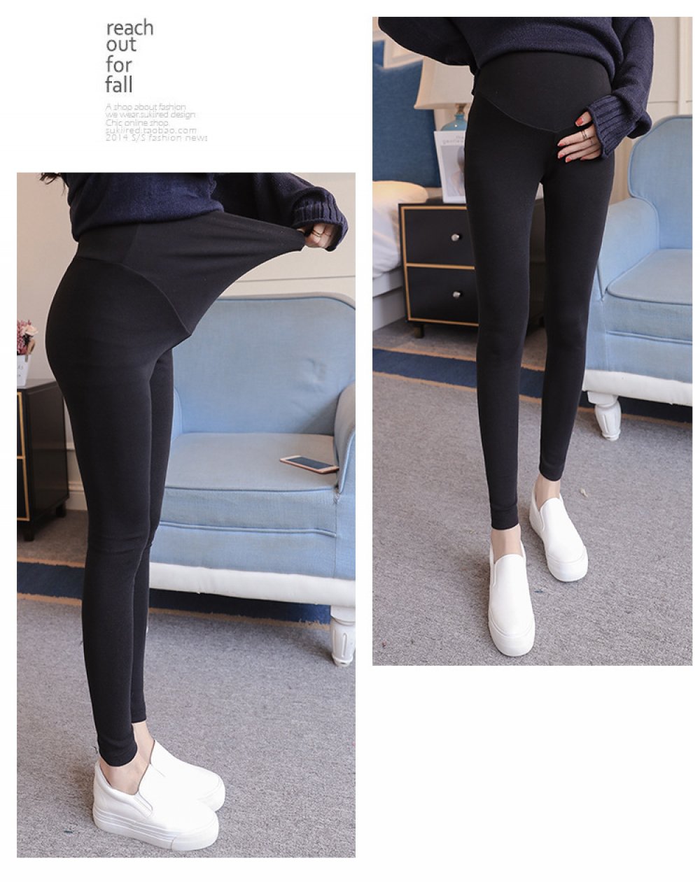 Maternity Pure Cotton Leggings Spring And Autumn Elasticity Large Size Maternity Pants Skinny Pants Wholesale Wowen Clothing